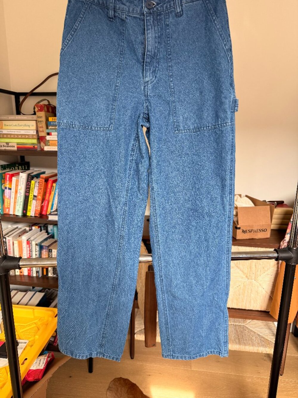 Brixton Women’s Carpenter Utility Jeans Size 26 Blue Wide Leg